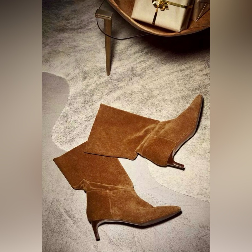 ba&sh Clarys Heeled Suede Boots